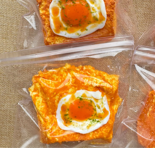 Double-Decker Molten Egg Toast ruirui Squishy toy