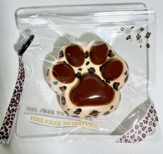 Hand-painted Leopard Print Cat Paw ruirui Squishy toy