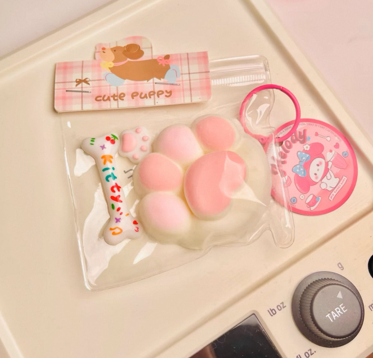 pink Cat paw ruirui Squishy toy