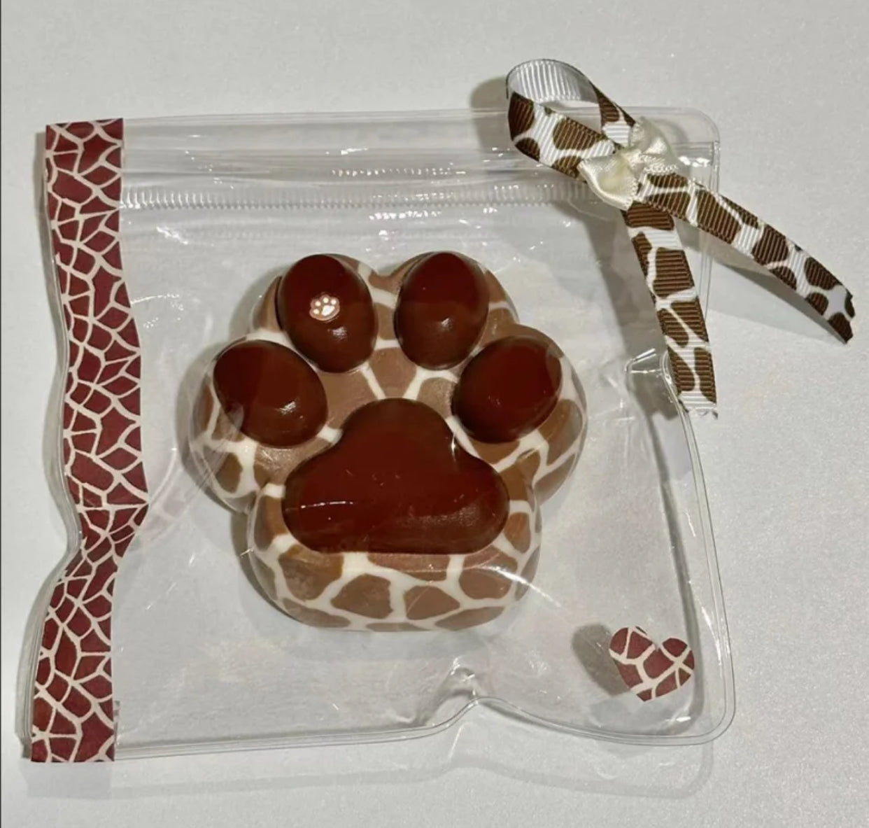Hand-painted Giraffe Print Cat Paw ruirui Squishy toy