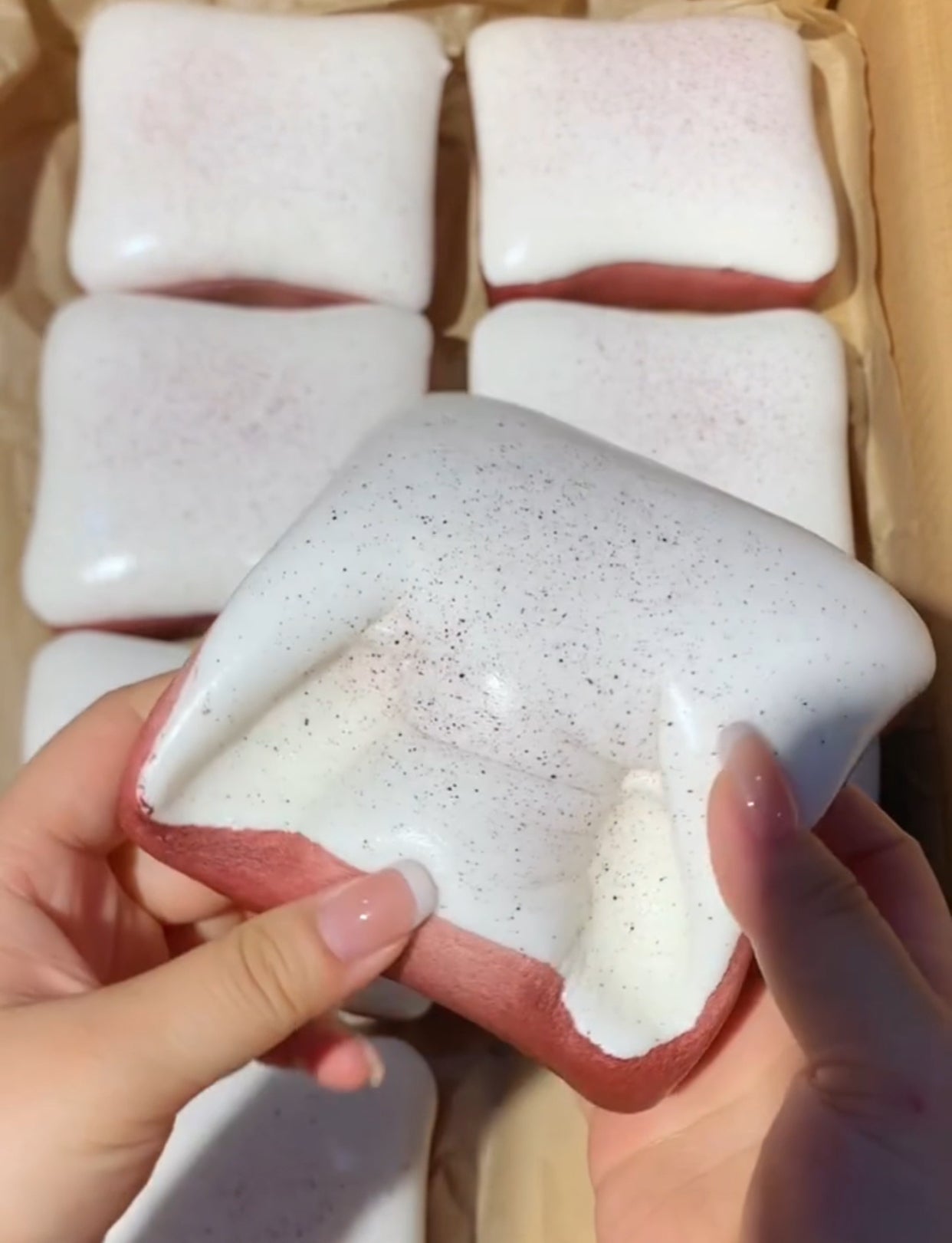 strawberry toast ruirui squishy toy