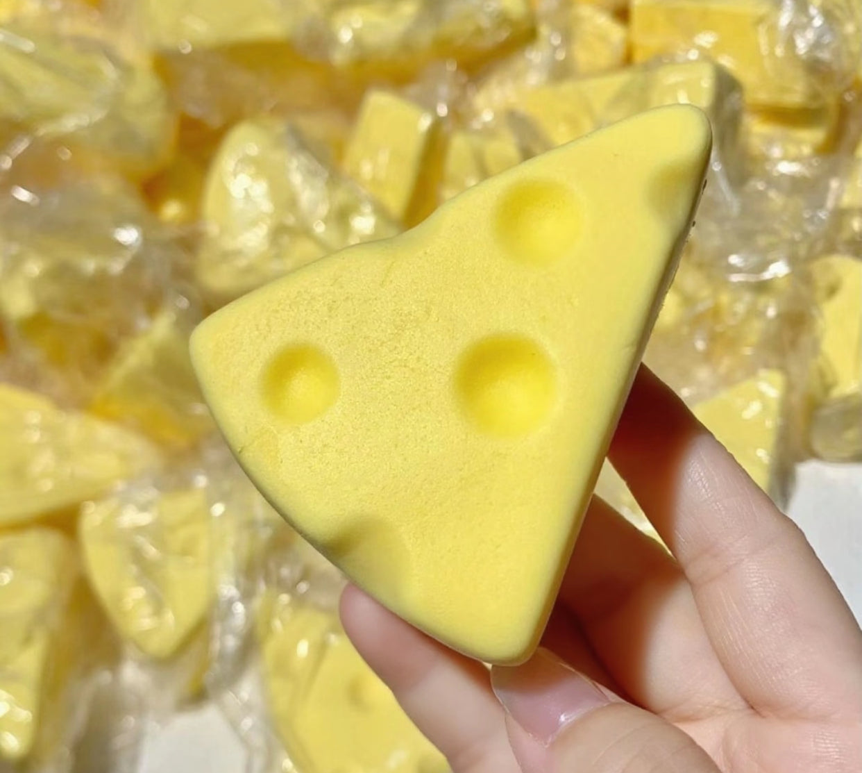Chocolate cheese block ruirui squishy toy