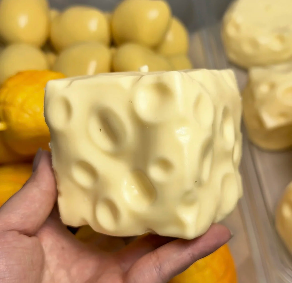Jumbo Cheese Block Handmade Ball Squishy