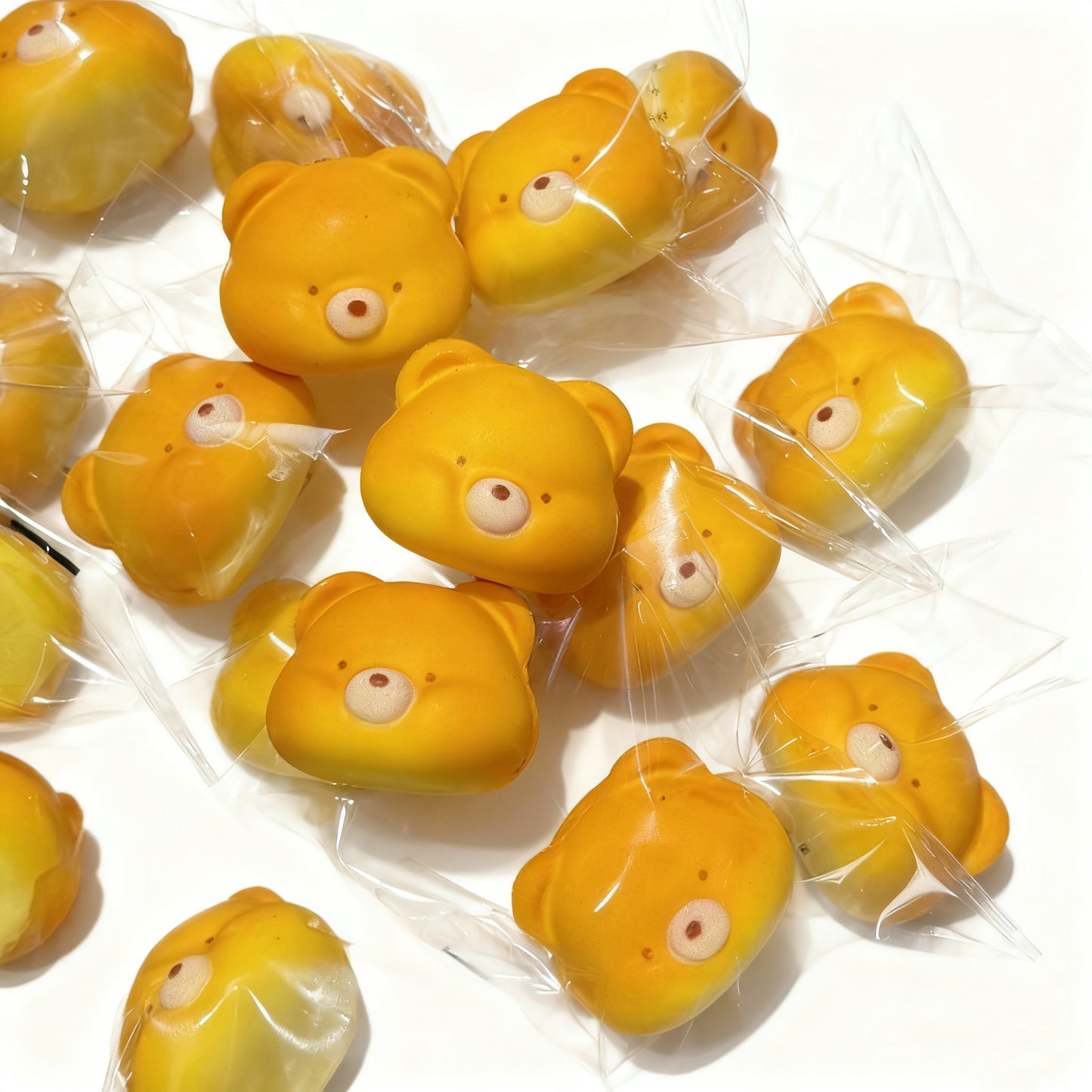 3pes Bear Head Slow-Rise ruirui Squishy toy