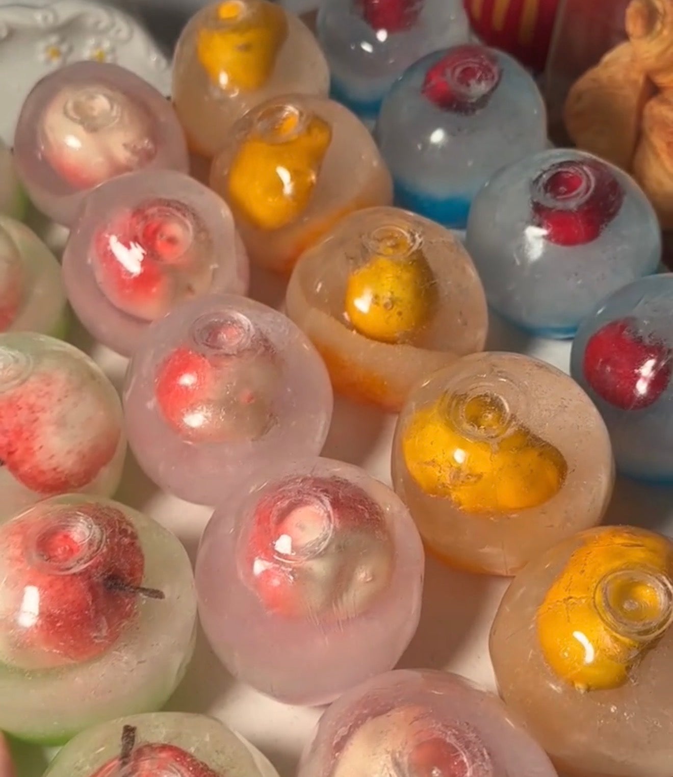 Apple Grape Slush Handmade Ball ruirui Squishy toy