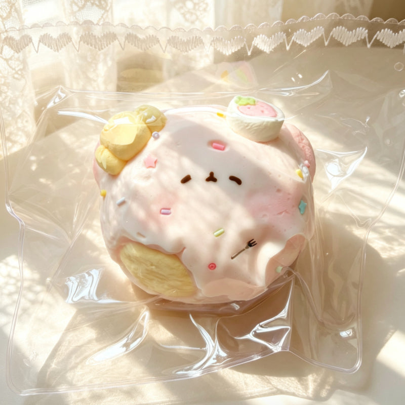 Strawberry candy Bear Silicone ruirui Squishy toy
