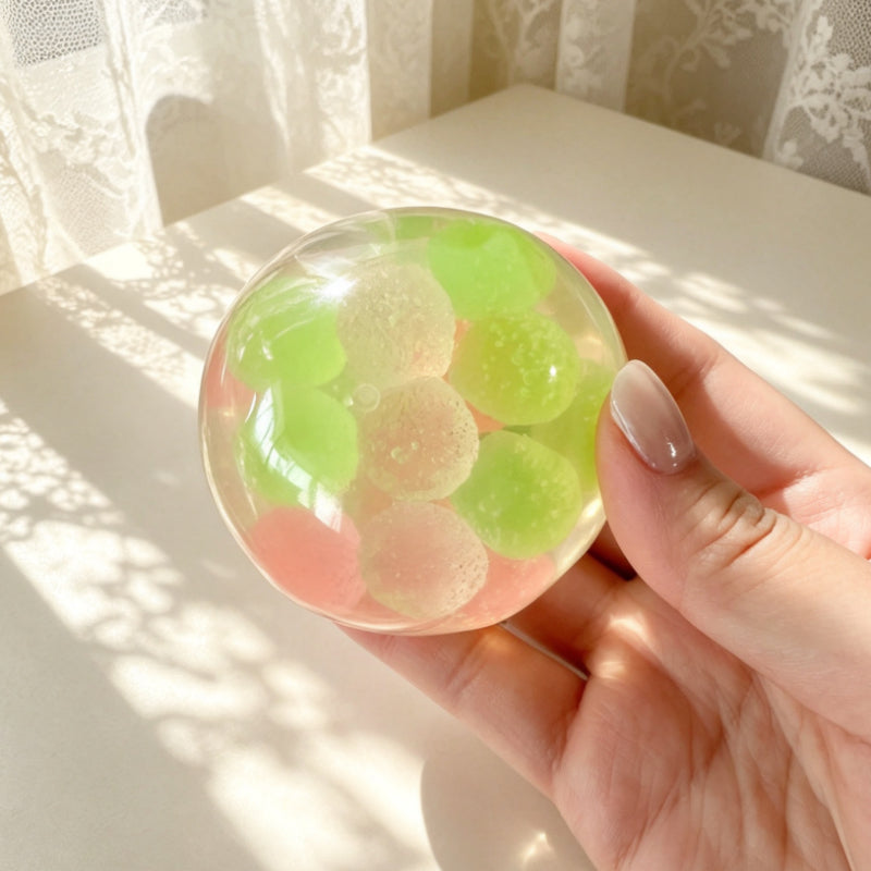 Colored Sugar Handmade Ball ruirui Squishy toy