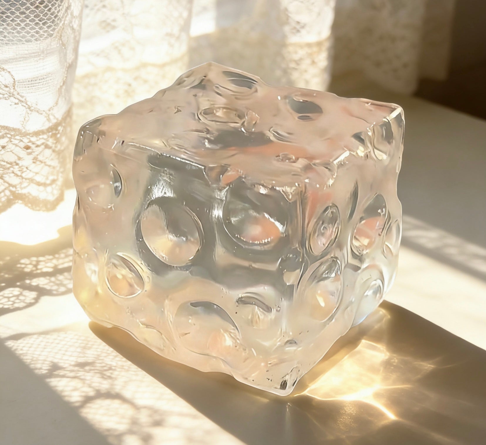 Glacier Jumbo Clear Cheese ruirui squishy toy