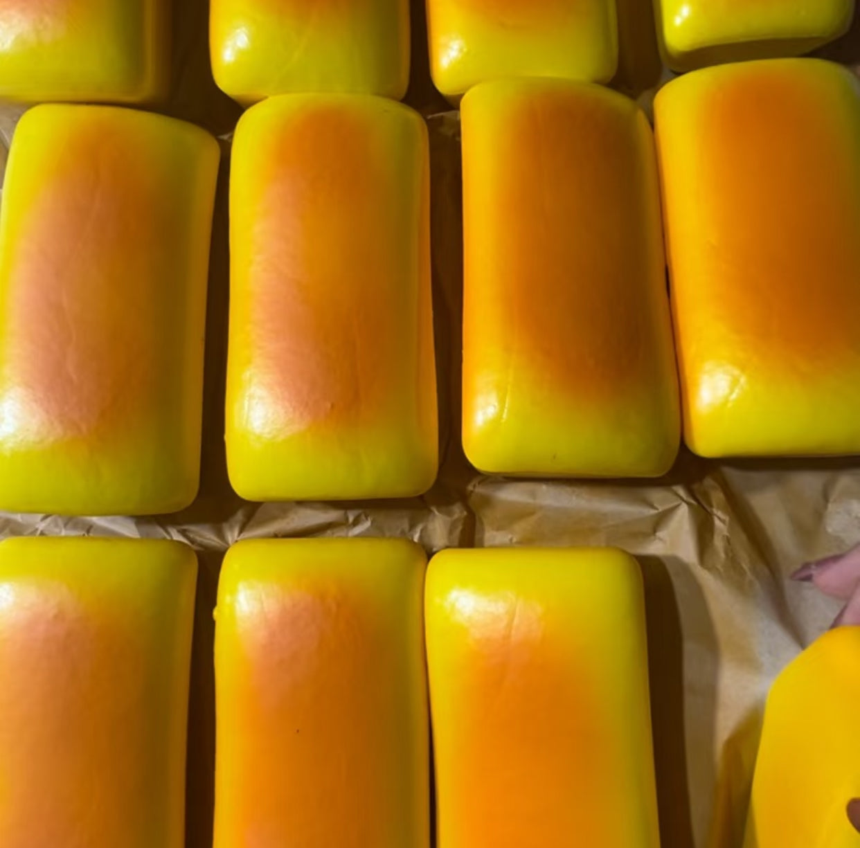 Yellow Cube ruirui Squishy toy