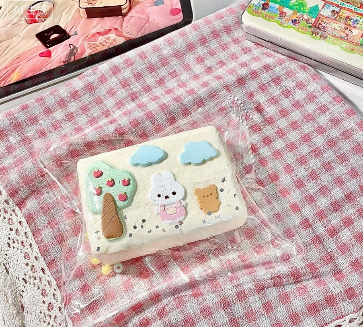 380g Jumbo Miffy Milk Brick ruirui Squishy toy
