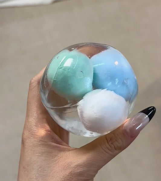 Tri-color Sesame Ball Handmade Ball ruirui Squishy toy