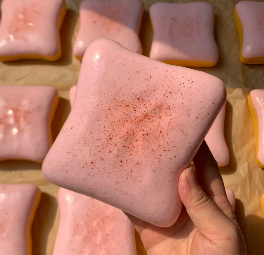strawberry toast ruirui squishy toy