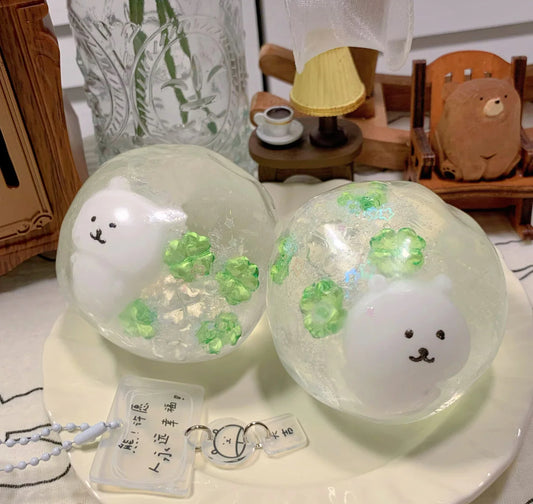 Lucky Clover Bear Handmade Ball ruirui Squishy toy