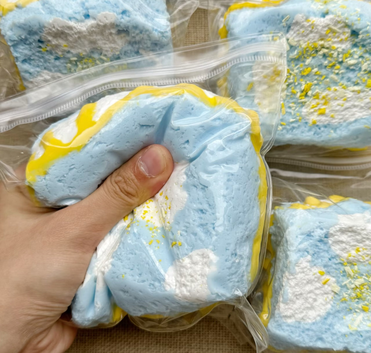 Triple-Layer Sea Salt Toast ruirui Squishy toy