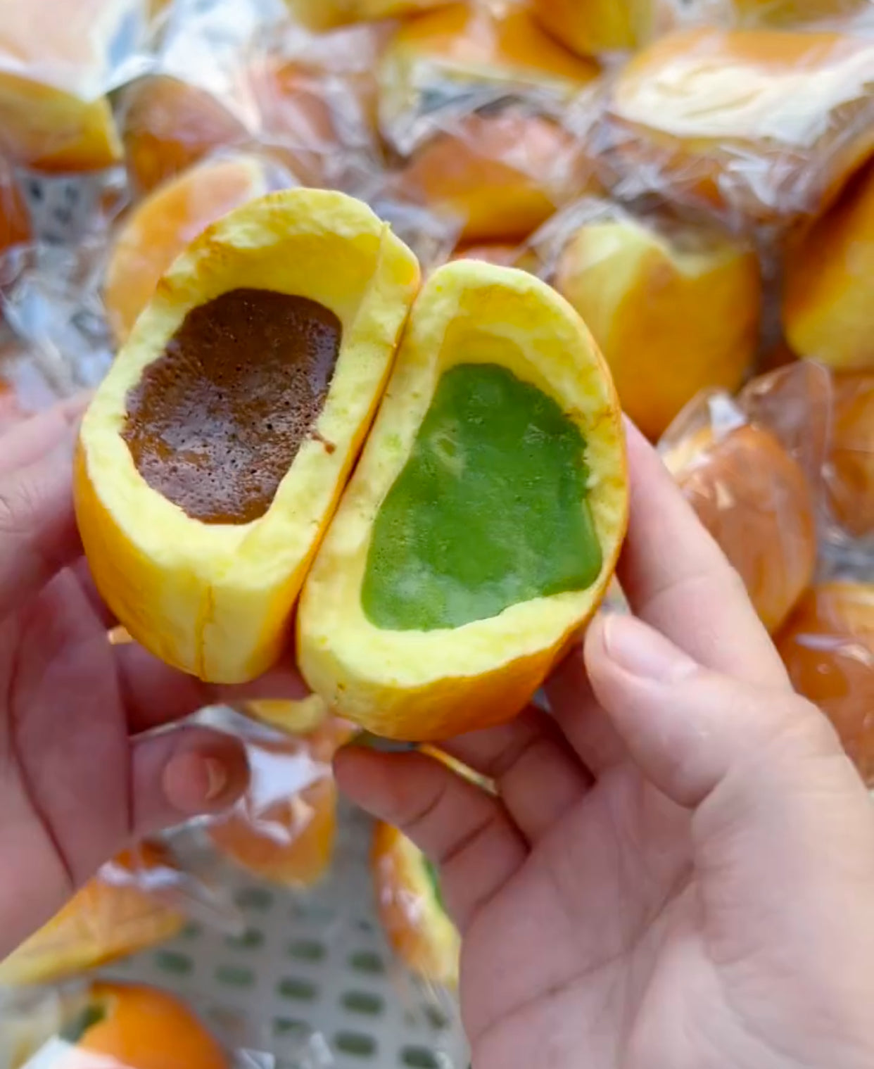 Matcha Chocolate Lava Bun ruirui Squishy toy