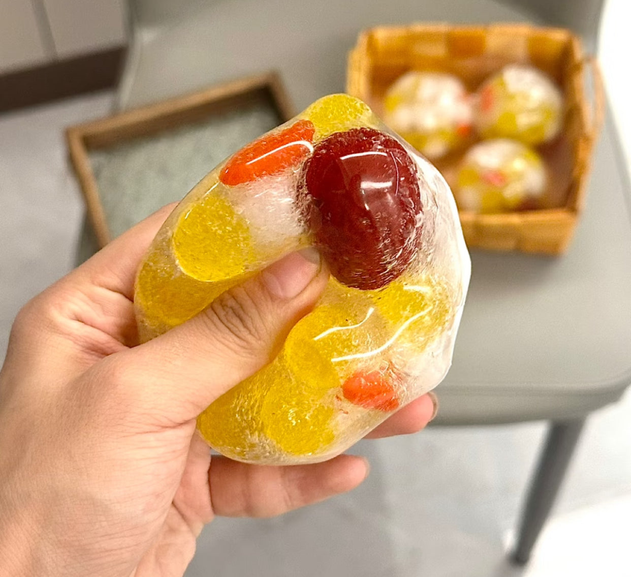 （유리 같은 설탕）스퀴시 볼 루이루이 스퀴시 장난감