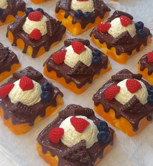 Ice Cream Chocolate Toast ruirui Squishy toy