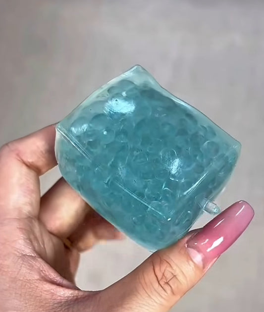 Blue tofu ruirui squishy toy