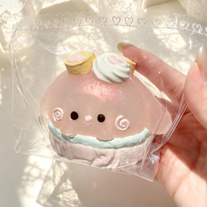 Sparkle Cupcake Puppy(taba) ruirui squishy toy