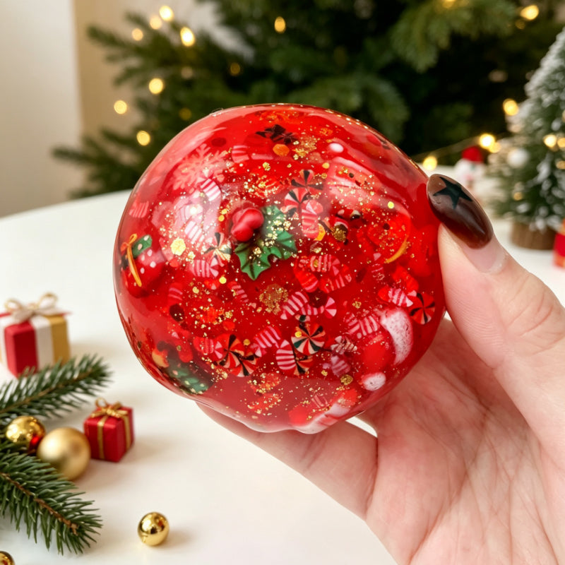 Christmas Crispy Handmade Ball ruirui squishy toy (Crispy + Can't recover)