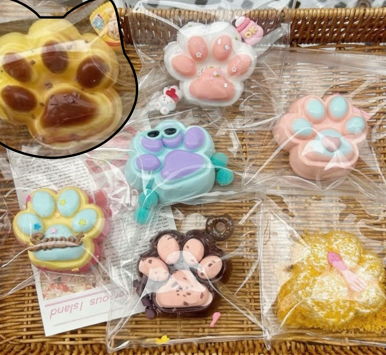 Silicone Cat Paw ruirui Squishy toy