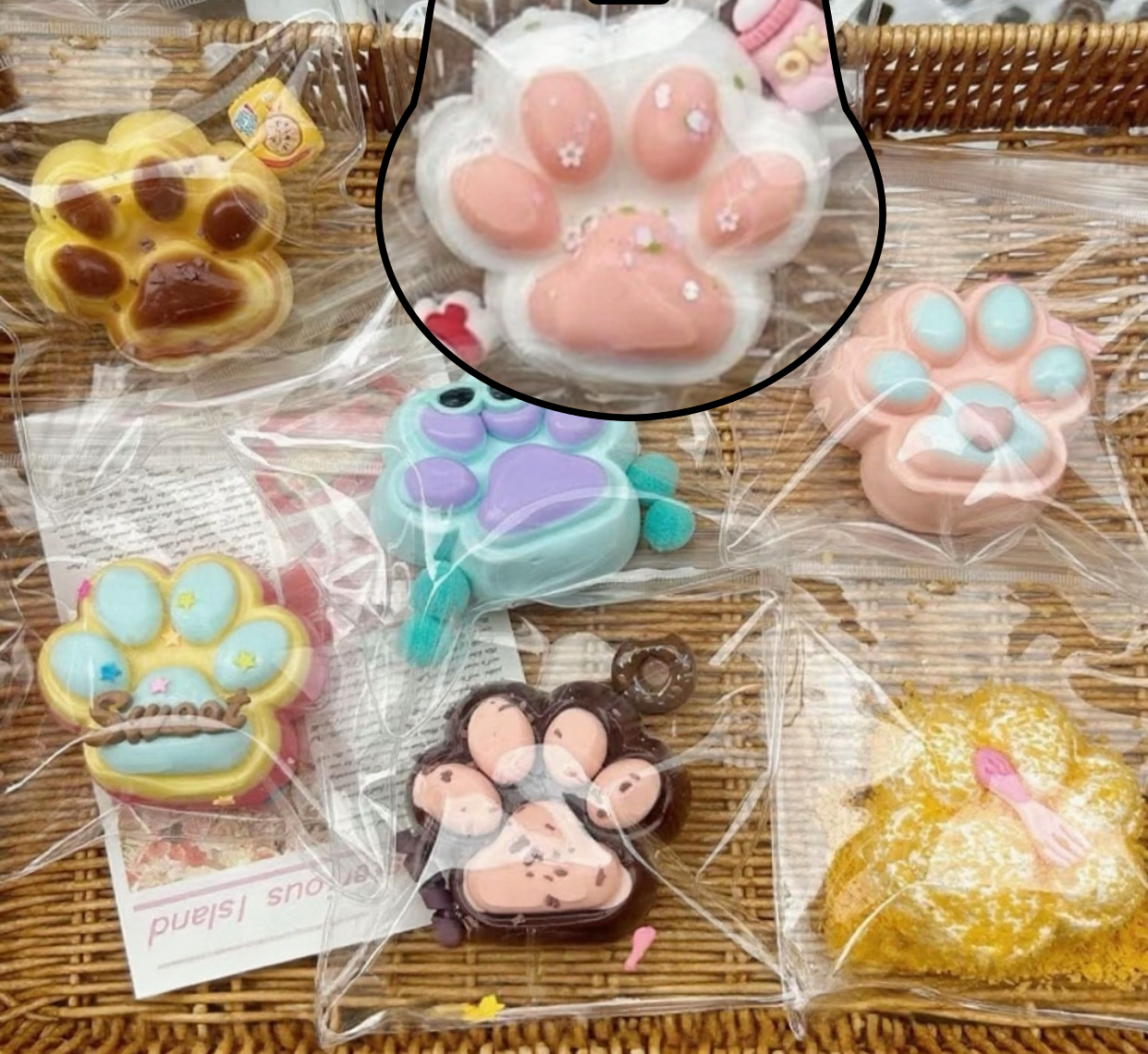 Silicone Cat Paw ruirui Squishy toy