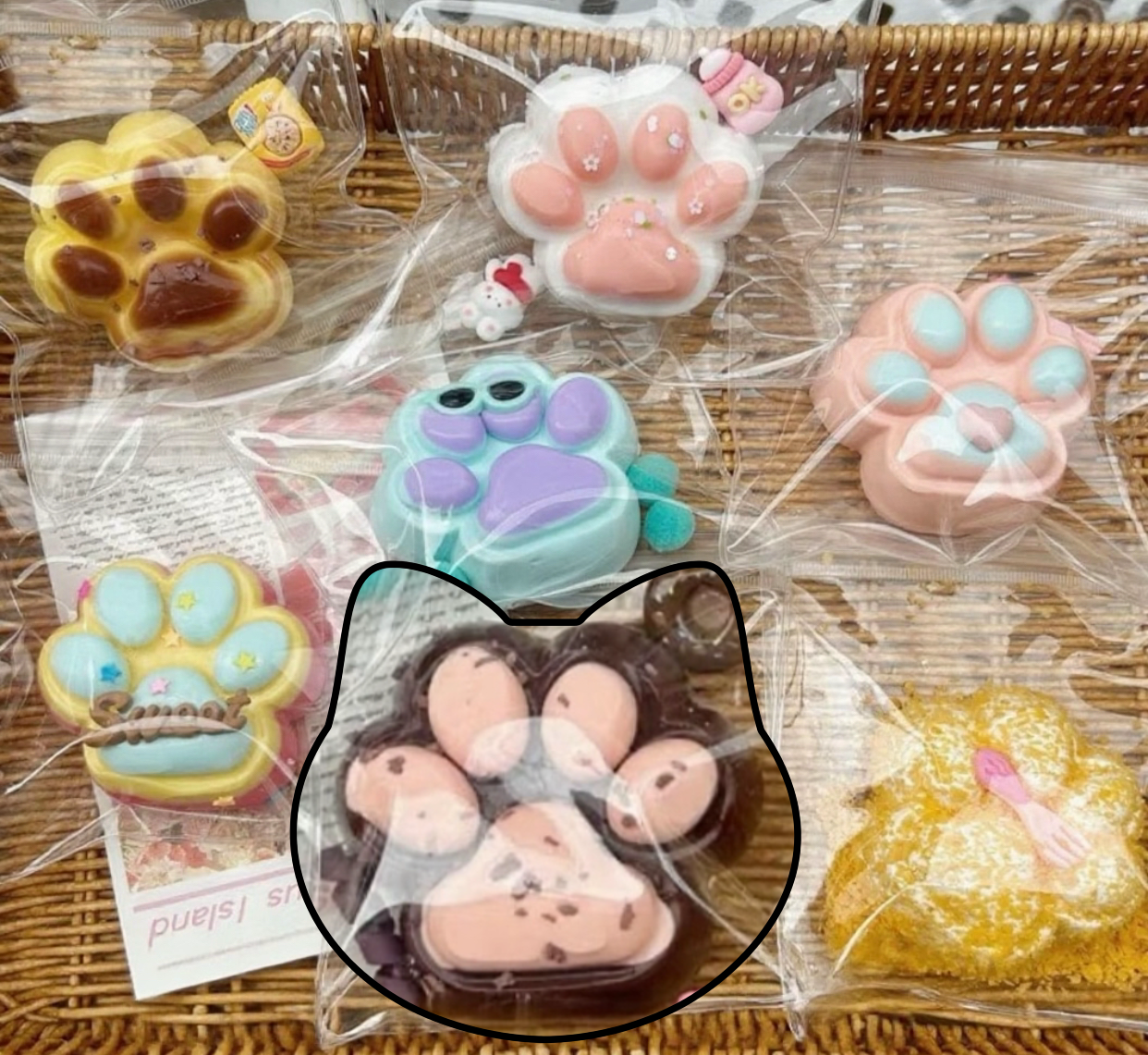 Silicone Cat Paw ruirui Squishy toy