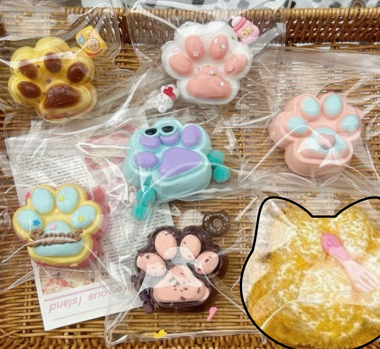 Silicone Cat Paw ruirui Squishy toy