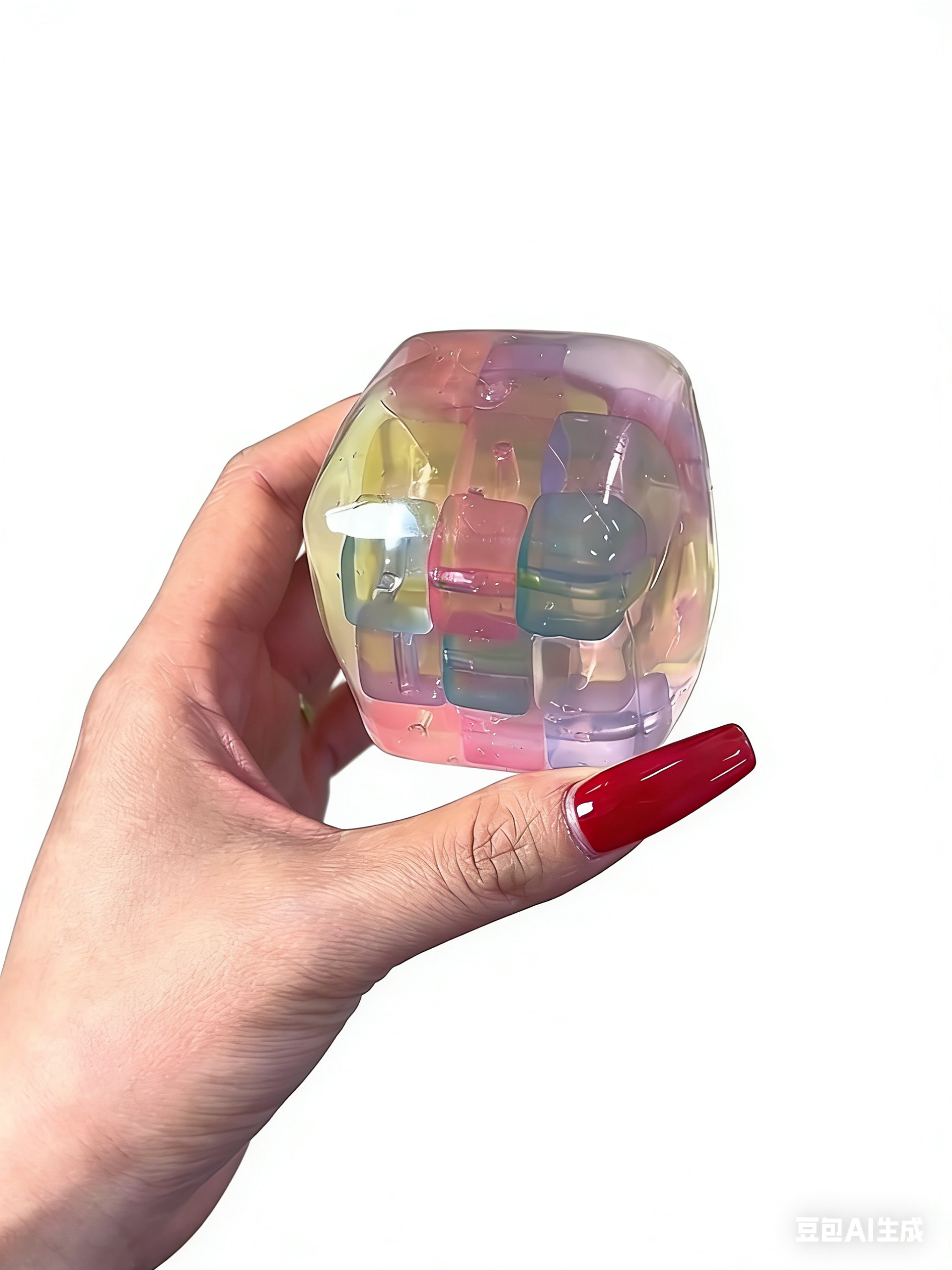 Colored Hard Candy Rubik's Cube ruirui Squishy toy