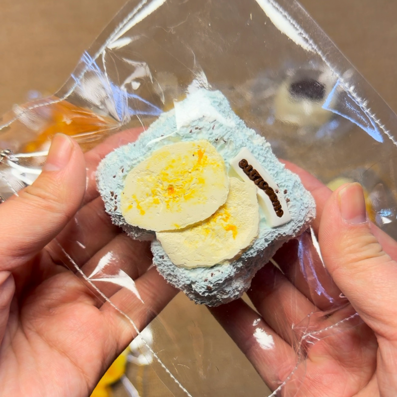 Banana peel toast ruirui squishy toy