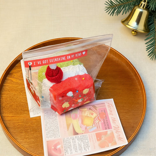 Christmas Triple-Layer Toast ruirui Squishy toy